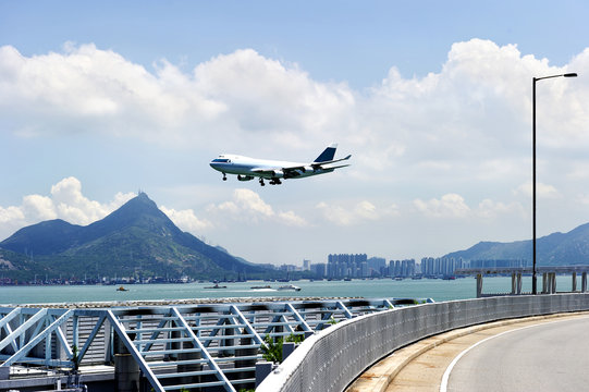 the scene of airport building in china