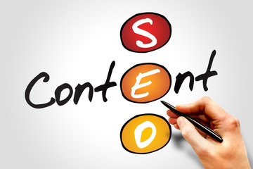 Content SEO (Search Engine Optimization) acronym concept