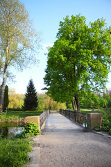 Bridge leading to the summer park