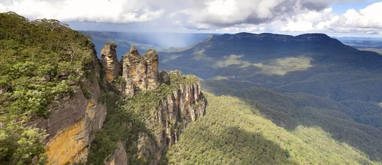 Wall murals Three Sisters Three Sisters, Blue Mountains National Park, Sydney, Australia