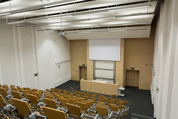 interior of modern empty conference hall