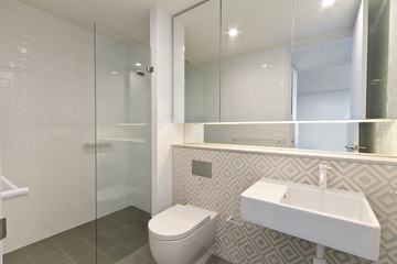 modern bathroom in luxury apartment