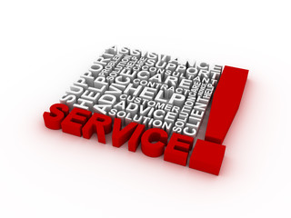 Service concept words