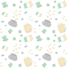 Ireland Saint Patrick s Day background pattern