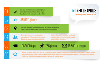 Modern design template for info graphics