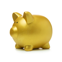 Golden piggy bank
