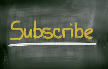 Subscribe Concept