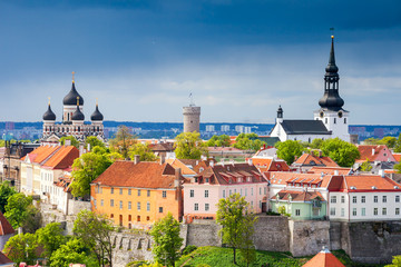 Obraz premium Cityscape of Tallinn. Estonia