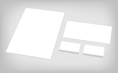 set of corporate identity template