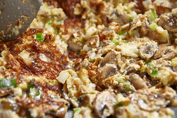 Mushroom omelette
