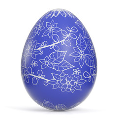 Blaues Osterei zu Ostern
