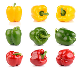bell pepper isolated on white background