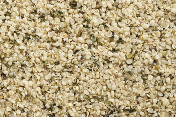 Hemp seed on background