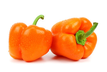Colored paprika (pepper) isolated