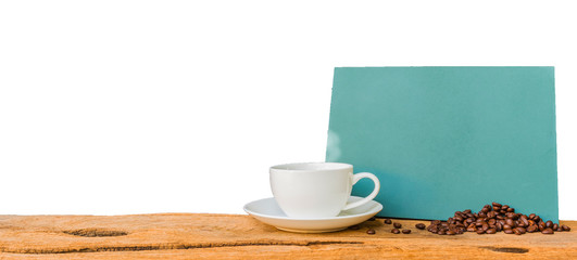 coffee cup and chalk board