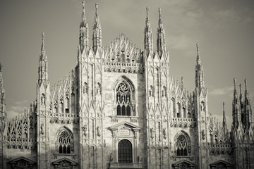 Duomo cathedral of Milan - detail