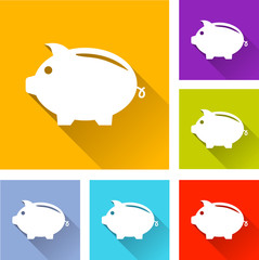 piggy bank icons