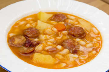 beans with sausage
