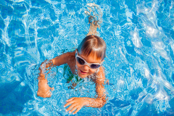 Boy in the pool