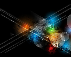 abstract technology background Business & development direction