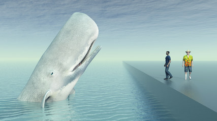 Naklejka premium Whale Watching