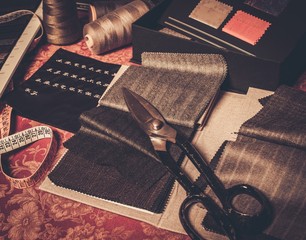 Cloth samples for custom made suits and jackets