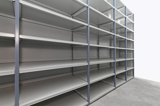 Storage room shelves