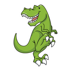 Tyrannosaurus rex character, vector illustration