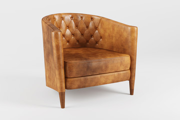 Classic leather armchair