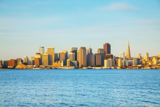Downtown of San Francisco as seen from the bay