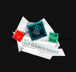 Vector fresh business abstract infographic