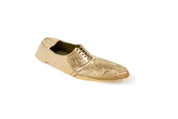 Gold shoes