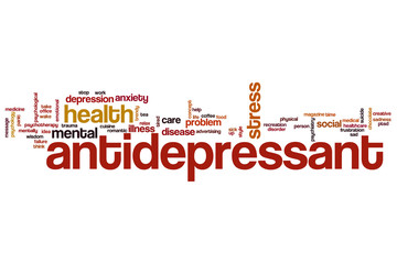 Antidepressant word cloud