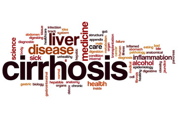 Cirrhosis word cloud