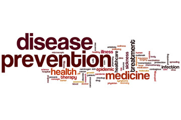 Disease prevention word cloud