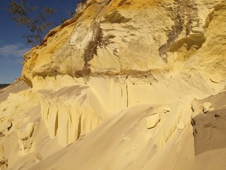 Obraz na płótnie Canvas sand at Rainbow Beach, Queensland, Australia