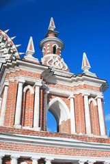 View of Tsaritsyno park in Moscow