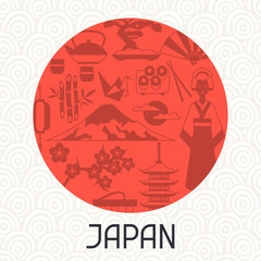 Japan background design.