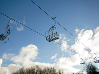 ski lift on ski resort