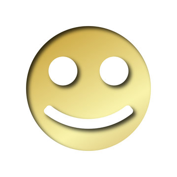 gold smiley happy emoticon