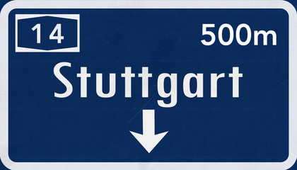 Germany Highway Road Sign