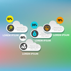 Vector infographic. Template for diagram