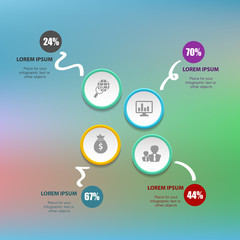 Vector circle infographic. Template for diagram