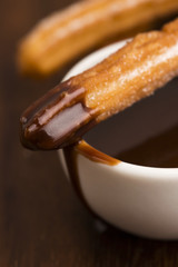 deliciuos spanish Churros with hot chocolate