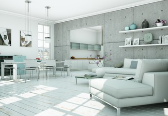 moderne Wohung Interieur Design