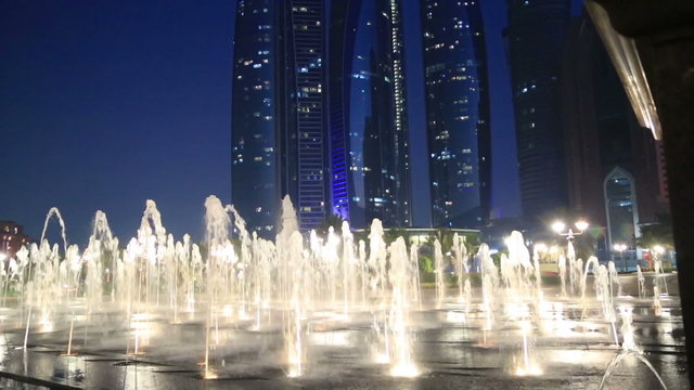 Abu Dhabi view at night