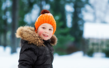 boy winter portrait