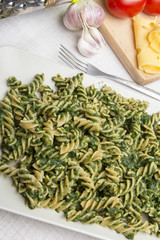 pasta with spinach