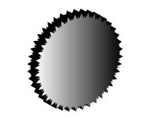 Gear icon with place for your text. Vector illustration