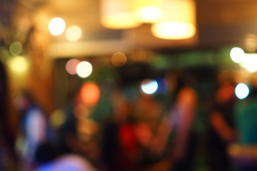 bokeh blur background in coffee cafe shop